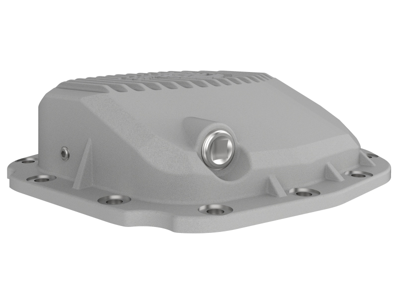 aFe Street Series Differential Covers 46-71180A Cover, Series, Natural, Rear Cover Raw with Machined Fins, Ford Super 8.8 in. Axle, Each thumbnail 5