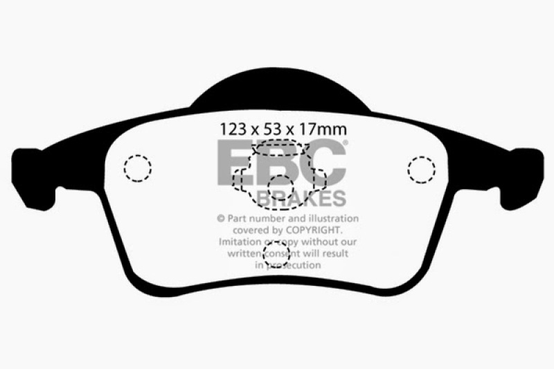 EBC 01-05 Volvo S60 2.3 Turbo T5 Ultimax2 Rear Brake Pads thumbnail 4