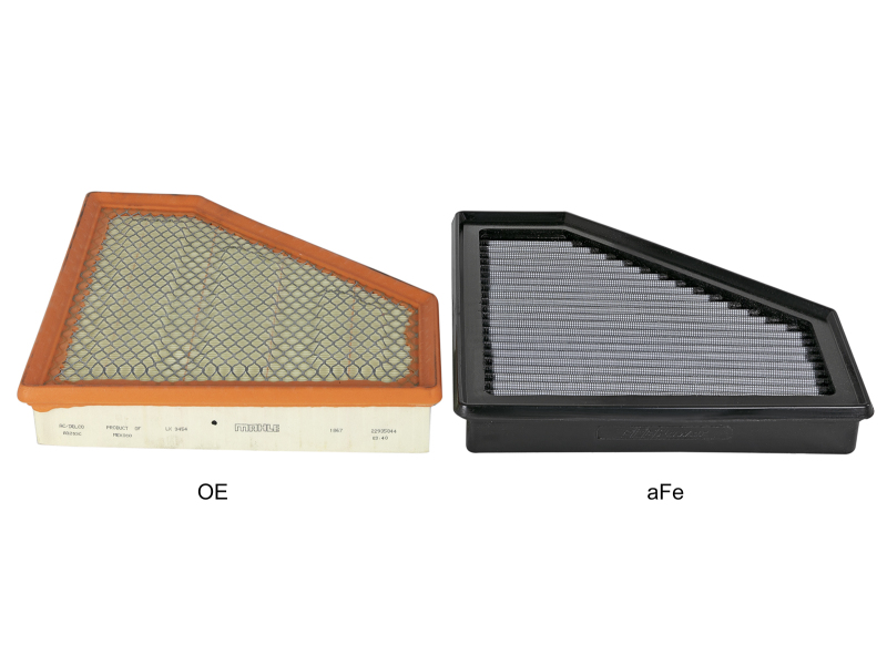 aFe Pro Dry S Air Filter Elements for 2016-2019 CTS - 31-10283 Elements, S, Synthetic, Gray, Panel, Cadillac, 6.2L, Each thumbnail 7