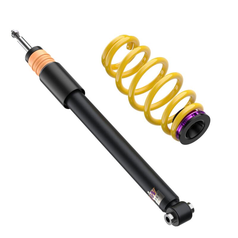 KW Variant 1 Coilover Kits 1028000R Kits, 1, 0.6 - 1.8 in. Lowered Front, 0.8 - 2.0 in. Lowered Rear, Natural/Purple Shocks, Yellow Springs, Volkswagen, Kit thumbnail 8