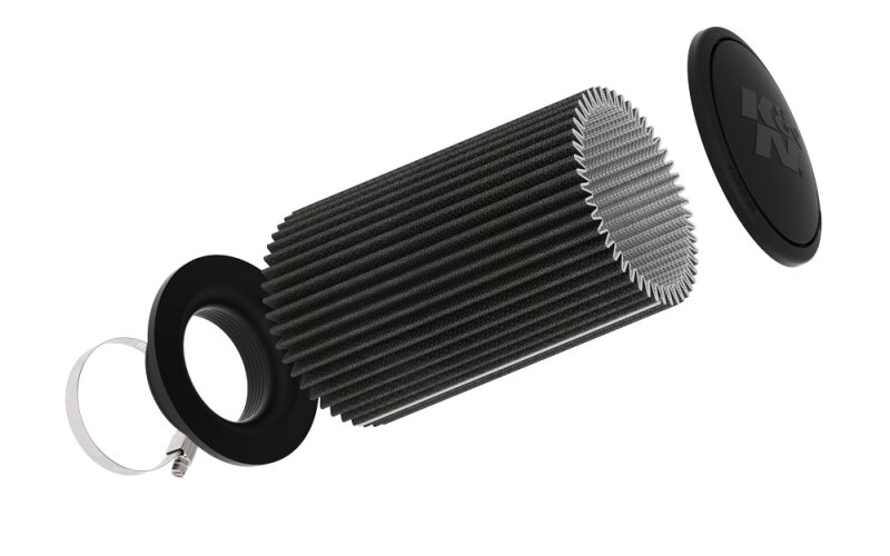 K&N Universal Clamp-On Air Filter 3-1/2in Flange ID 6in Base 5-1/4in Top 9in Height thumbnail 2