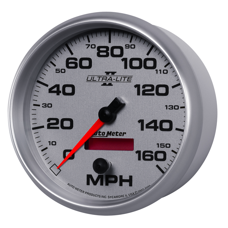 Autometer Ultra-Lite II 5 Inch 160 MPH FSE Programmable Speedometer