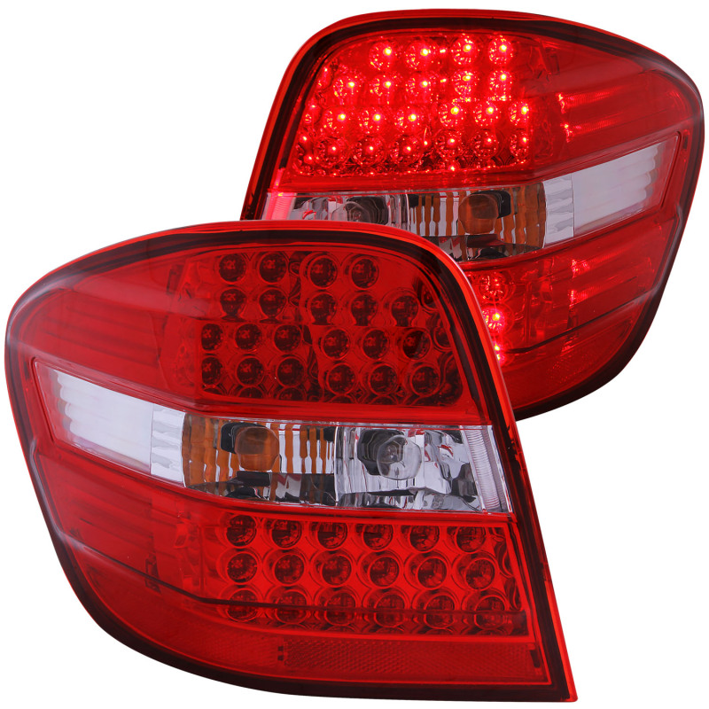 ANZO 2006-2007 Mercedes Benz M Class W164 LED Taillights Red/Clear thumbnail 6