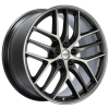 BBS CC-R 19x8.5 5x114.3 ET43 Satin Graphite Diamond Cut Polished Rim Protector Wheel -82mm PFS Req. thumbnail 2