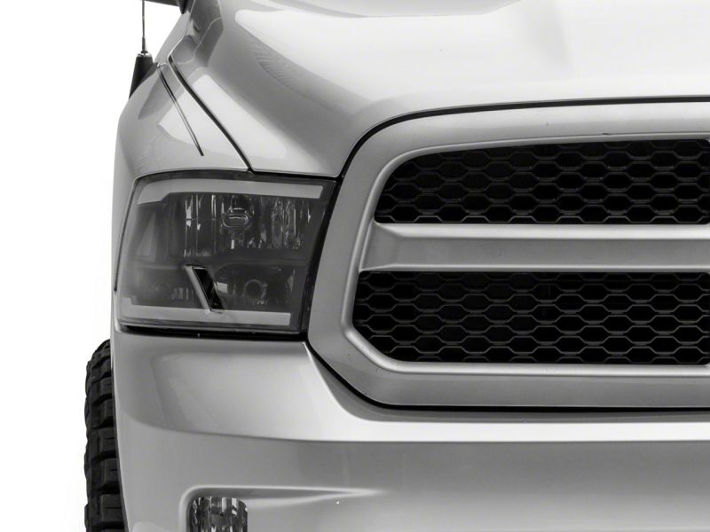 Raxiom 09-18 Dodge RAM 1500/2500/3500 Axial Series Headlights w/ LED Bar- Black Housing (Clear Lens) thumbnail 4