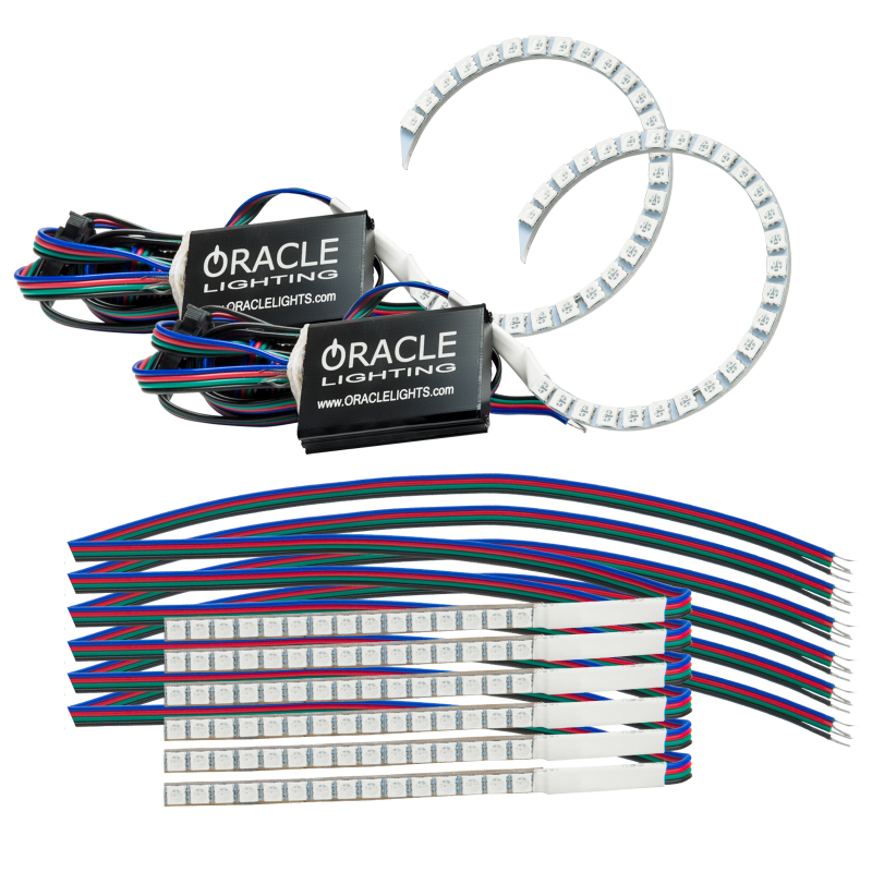Oracle 18-21 Ford Mustang DRL Upgrade w/ Halo Kit - ColorSHIFT w/o Controller thumbnail 2