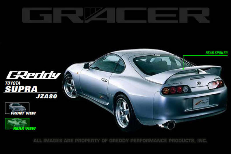 GReddy Aero 1993-1997 Toyota Supra JZA80 Rear Wing Spoiler thumbnail 2