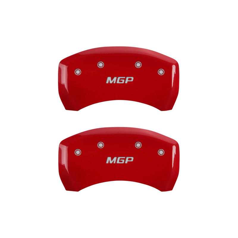 MGP 4 Caliper Covers Engraved Front & Rear MGP Red finish silver ch thumbnail 7