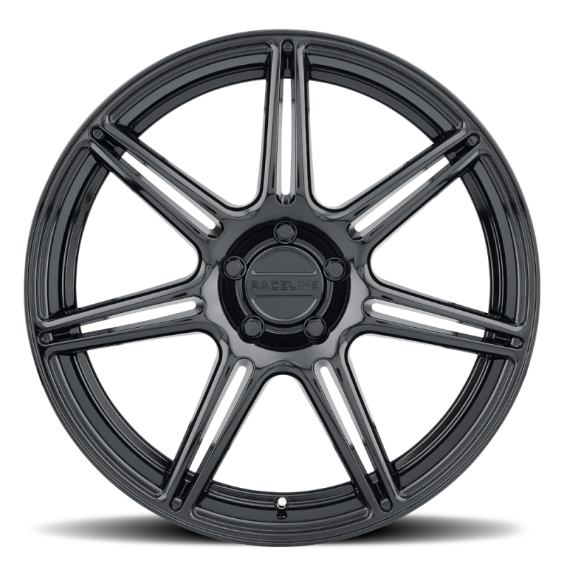 Raceline 148B Apex 20x8.5in / 5X120 BP / 40mm Offset / 72.56mm Bore - Gloss Black thumbnail 2