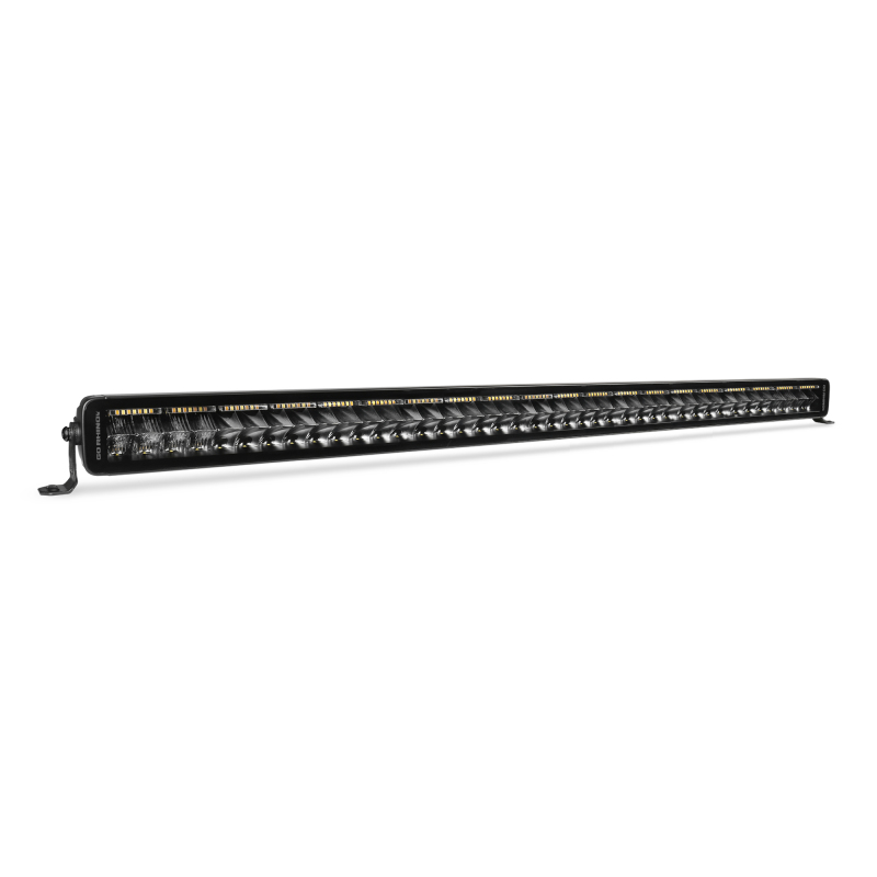 Go Rhino Xplor Blackout Combo Series Dbl Row LED Light Bar w/Amber (Side/Track Mount) 40in. - Blk thumbnail 6