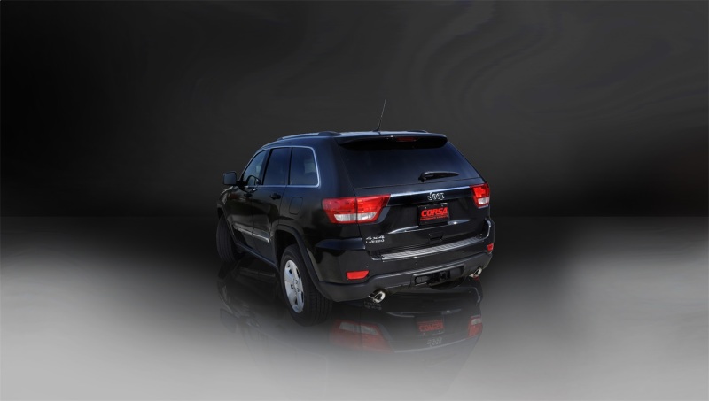 Corsa 2011-2021 Jeep Grand Cherokee Polished 2.5in Dual Rear Exit Cat-Back Exhaust thumbnail 7