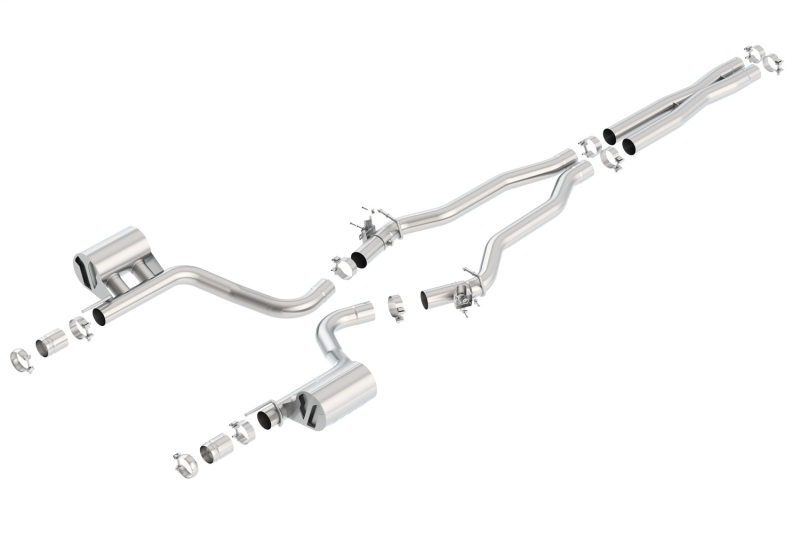 Borla 2015 Dodge Charger Hellcat 6.2L V8 ATAK Catback Exhaust w/ Valves No Tips Factory Valance thumbnail 6