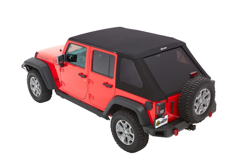 Bestop 07-18 Jeep Wrangler JK 4-Door Trektop (Premium Black Twill)
Trektop