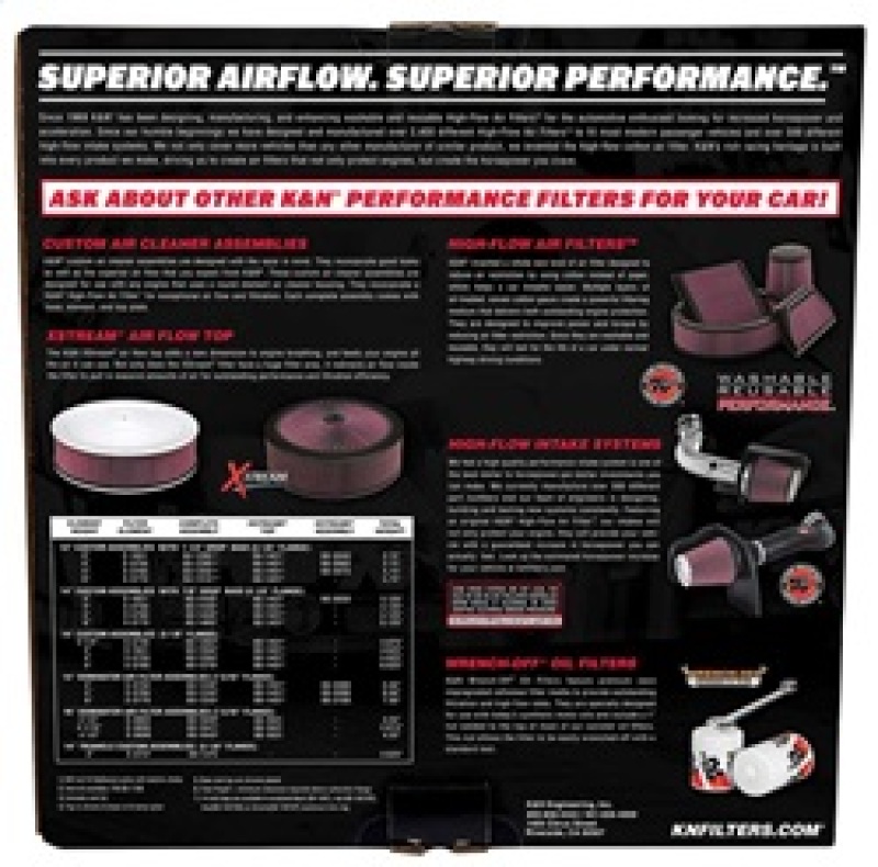 K&N Engineering KN Custom Air Filter