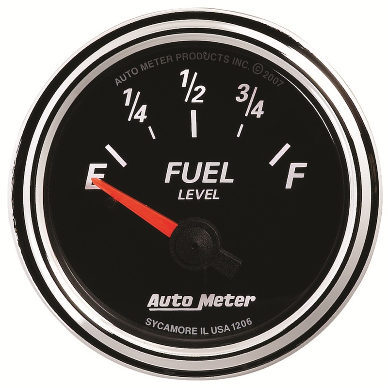 Autometer Designer Black II 52mm 240 Ohm Empty/33 Ohm Full Fuel Level Gauge thumbnail 9