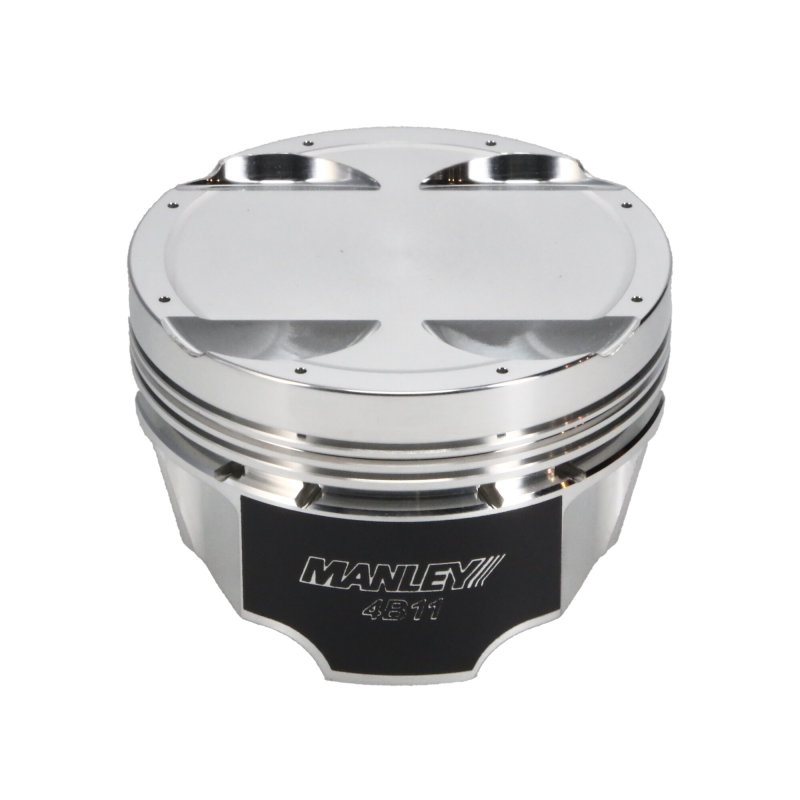 Manley Mitsubishi 4B11 86mm Bore 9.0:1 CR -5cc Dish Turbo Tuff Piston Set w/ Rings thumbnail 8