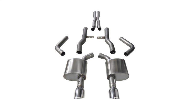 Corsa 2015-2023 Dodge Charger SRT/Scat Pack/R/T 6.4L Polished Xtreme Cat-Back Exhaust thumbnail 2