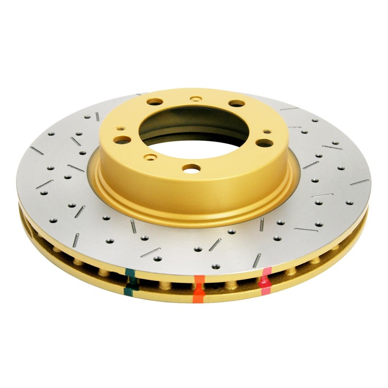 DBA HD Series 4000XS Brake Rotors for 1997-2010 911, 2001-2010 BOXSTER, 2006-2008 CAYMAN - DBA42394XS Disc Rotor, Cross-Drilled, Slotted, 4000 XS Series, Uni-Directional, Porsche, Front, Each thumbnail 6