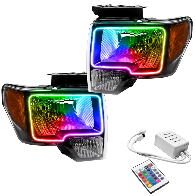 Oracle 09-14 Ford F-150 LED HL - Black - ColorSHIFT w/ Simple Controller thumbnail 2