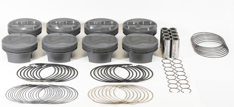 Mahle MS Piston Set SBF 347ci 4.030in Bore 3.4in Stroke 5.4in Rod .927 Pin 7cc 11.8 CR Set of 8 thumbnail 2