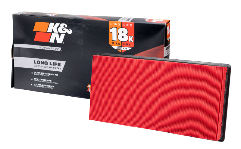 K&N Advantage Air Filter 18K Miles Chevy Camaro 3.8/5.7L 98-07 Pontiac Firebird 3.8/5.7L 98-02 thumbnail 3