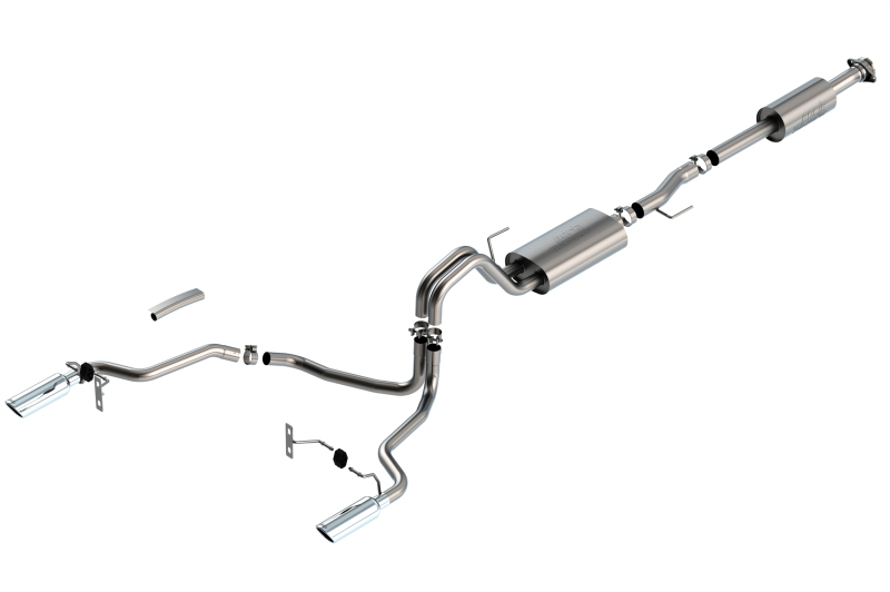 Borla F-150 2021 2.7L/3.5L 4dr CC SB EC STB Lari/King R/Plinum/LTD 3/2.25 SRE CB Touring CHR Tips thumbnail 2