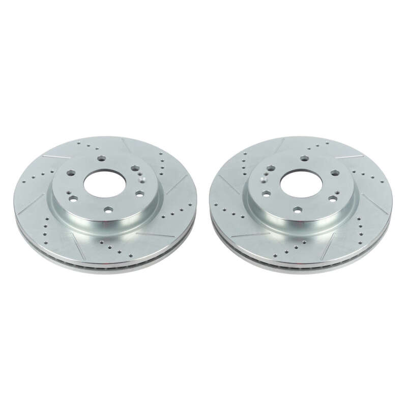 Power Stop 19-20 Chevrolet Silverado 1500 Front Evolution Drilled & Slotted Rotors - Pair