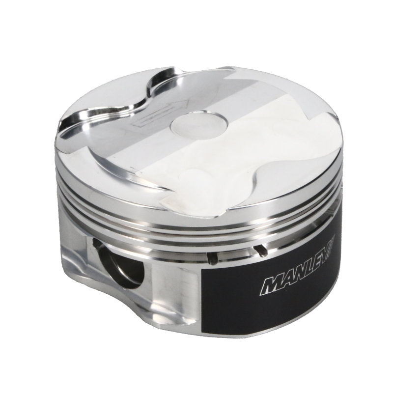 Manley 2018+ Ford Coyote 5.0L 6.75cc Dish 3.672in Bore 12:1 CR 22mm Pin Platinum Ext Duty Pistons thumbnail 2