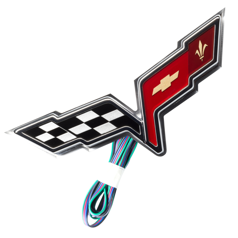 Oracle Chevrolet Corvette C6 Illuminated Emblem - ColorSHIFT thumbnail 3