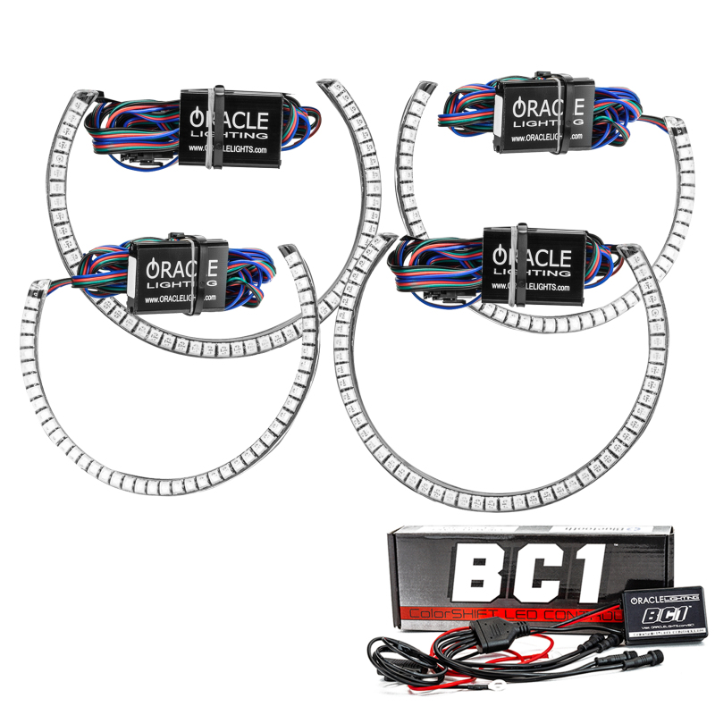 Oracle 15-21 Dodge Challenger LED Waterproof Halo Kit - ColorSHIFT - BC1 thumbnail 2