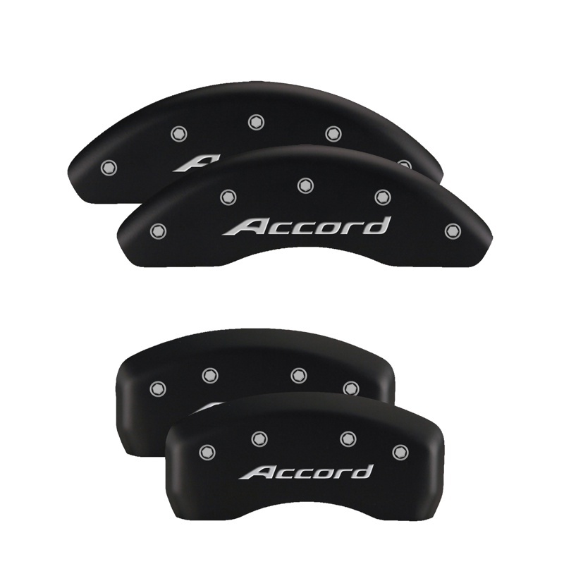 MGP 4 Caliper Covers Engraved Front & Rear MGP Red finish silver ch thumbnail 6