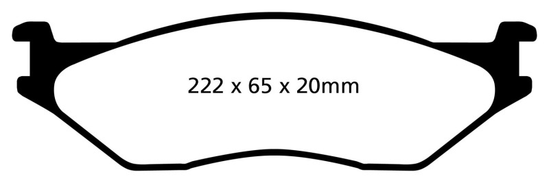 EBC 02-05 Ford Econoline E550 Yellowstuff Front Brake Pads thumbnail 2