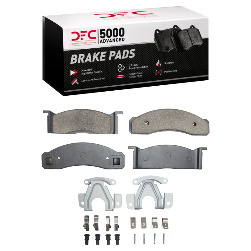 DFC 5000 Advanced Pads - Semi-Metallic and Hardware Kit