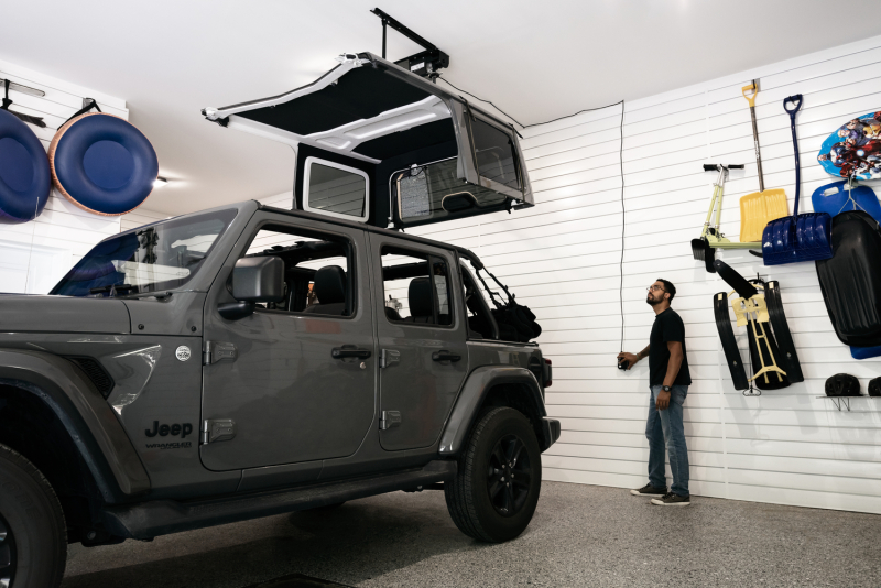 Bestop 18-26 Jeep Wrangler JL Hoss Hardtop Hoist (Black) thumbnail 7