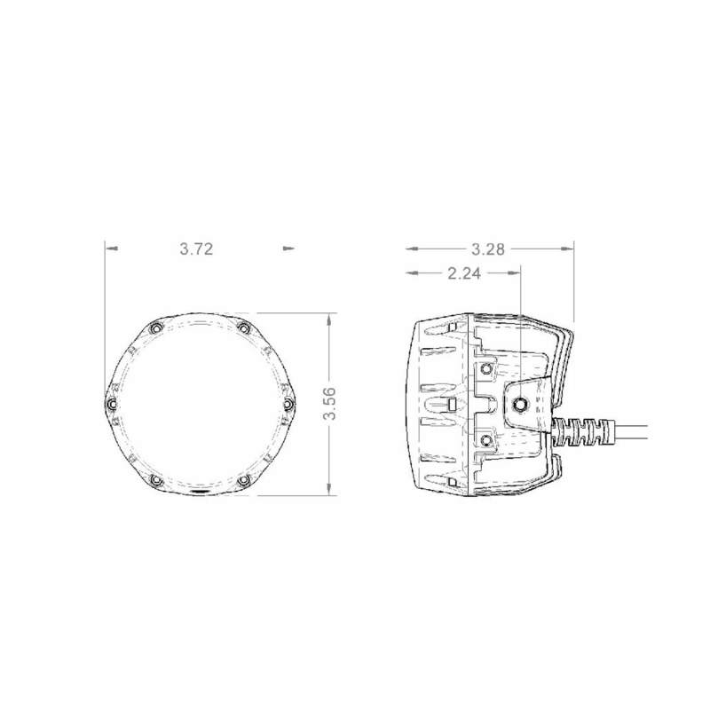 ARB Nacho 4in Offroad / SAE Combo White LED Light thumbnail 5
