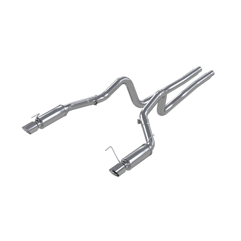 MBRP 05-09 Ford Shelby GT500 / GT Dual Split Rear Race Version, T409 4in Tips Exhaust System thumbnail 2