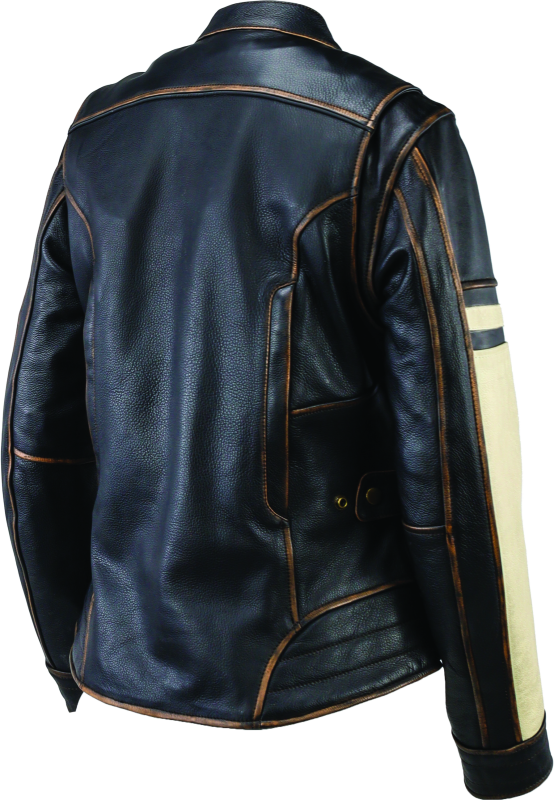 Kuryakyn Leather By River Road Dame Vintage Leather Jacket Black Womens - Small thumbnail 9