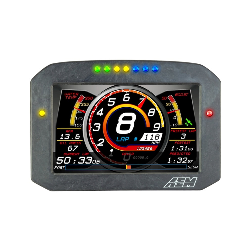 AEM CD-7G Carbon Flush Digital Dash Display w/ Internal 20Hz GPS & Antenna thumbnail 6