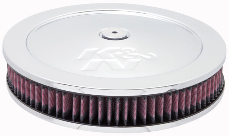 K&N 5 1/8in Flange 11in OD 3 1/4in Height w/ Vent Custom Air Cleaner Assembly thumbnail 2