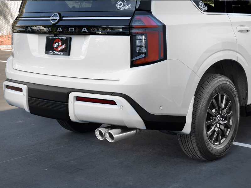 aFe Vulcan Series 3in Stnless Steel Cat-Back Exhaust w/Polished Tip Nissan Armada 25-26 V6-3.5L(tt) thumbnail 5