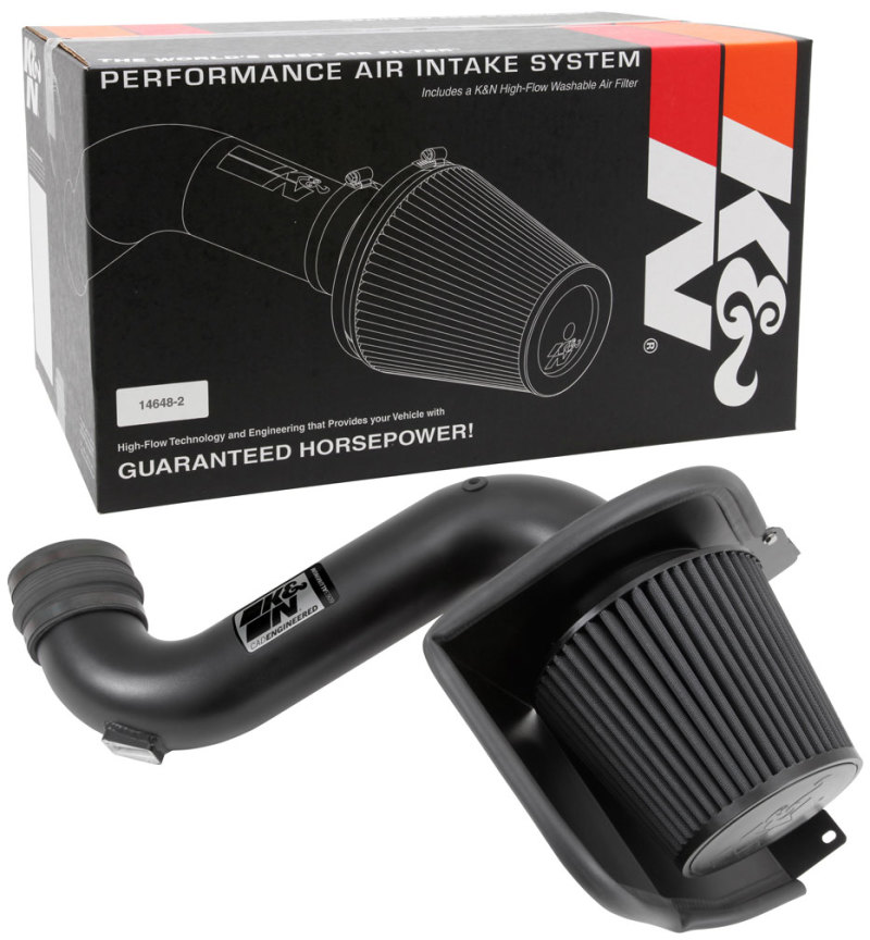 K&N 07-10 GMC Sierra 2500/3500 6.6L V8 Blackhawk Performance Intake Kit thumbnail 9
