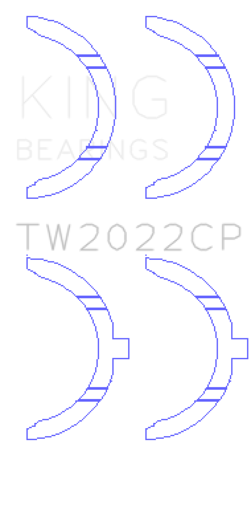 King Engine Bearings Ford Escort/Sierra YB 2.0L DOHC Cosworth Thrust Washer Set thumbnail 2