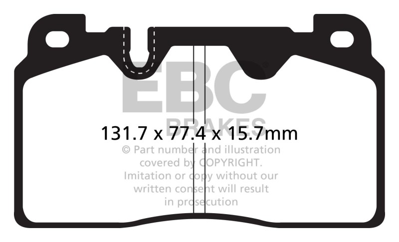 EBC S4 Brake Pad and Rotor Kit (1x ebcDP32168C, 1x ebcUSR1838) thumbnail 9
