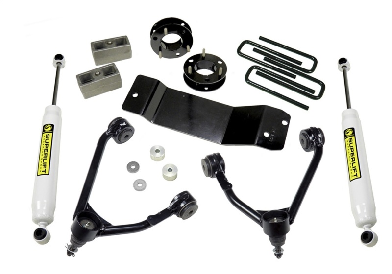 Superlift 07-16 Chevy Silv 1500 4WD 3.5in Lift Kit w/ Cast Steel Control Arms & Rear Shocks thumbnail 4