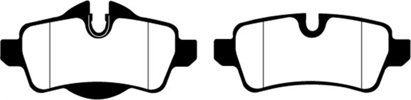 EBC 07-14 Mini Hardtop 1.6 Redstuff Rear Brake Pads thumbnail 7