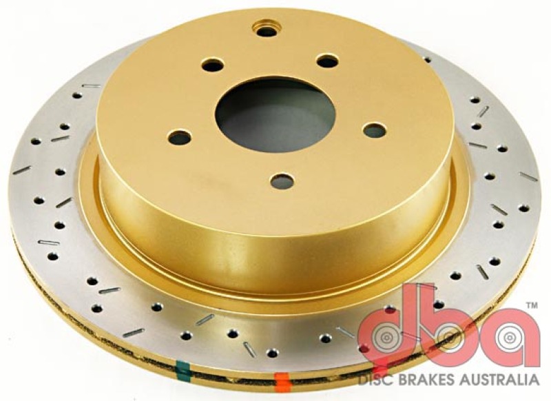 DBA HD Series 4000XS Brake Rotors for 2003-2006 FX35, FX45, 2005-2014 MURANO - DBA42313XS Disc Rotor, Cross-Drilled, Slotted, 4000 XS Series, Uni-Directional, thumbnail 6