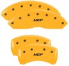 MGP 4 Caliper Covers Engraved Front & Rear MGP Yellow Finish Black Char 2019 Chevrolet Blazer thumbnail 6