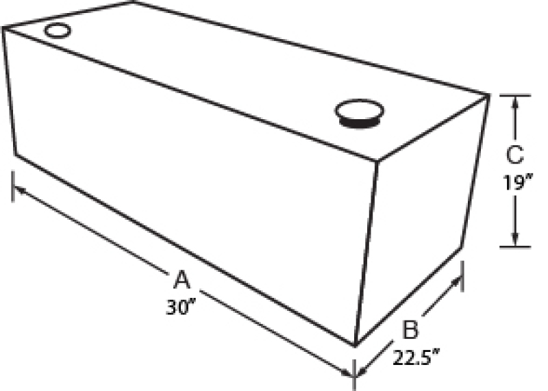 TRA Rectangular Liquid Storage Tank - Alum