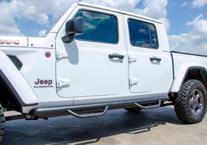 N-Fab Nerf Step 2019 Jeep Wrangler JT 4DR Truck Full Length - Tex. Black - 3in thumbnail 4