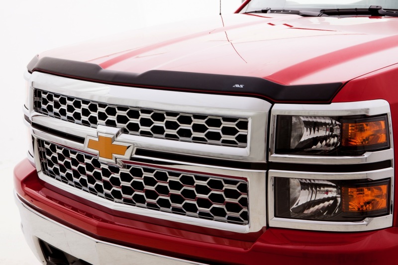 AVS 17-18 Ford F-150 Raptor Aeroskin II Textured Low Profile Hood Shield - Black thumbnail 4